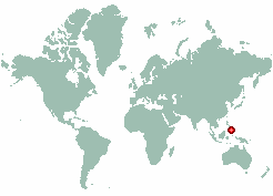 Caubang in world map